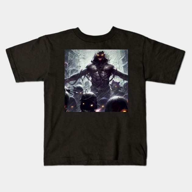 Hell King Kids T-Shirt by EmptyGravess